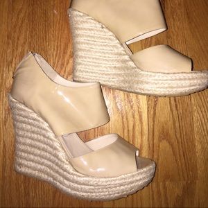 Perfect nude jimmy choo wedges